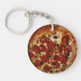 Pepperoni Pizza Sleutelhanger