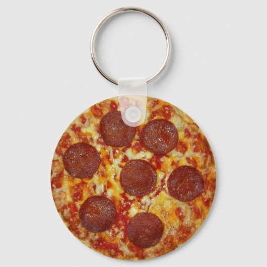 Pepperoni Pizza Sleutelhanger (Voorkant)