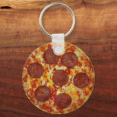 Pepperoni Pizza Sleutelhanger (Voorkant)