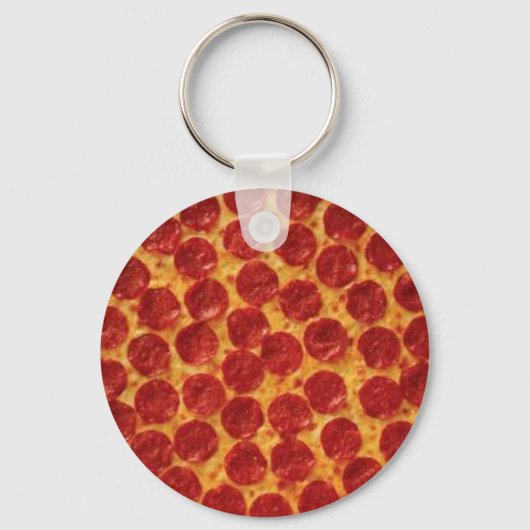 Pepperoni Pizza Sleutelhanger (Voorkant)