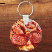 Pepperoni pizza sleutelhanger (Voorkant)