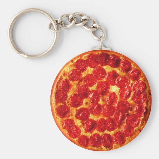Pepperoni Pizza Sleutelhanger (Voorkant)