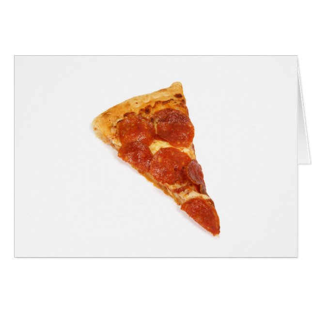 Pepperoni Pizza Slice (Voorkant Horizontaal)