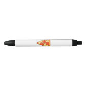 Pepperoni Pizza Slice Classic New York Style Pizza Zwarte Inkt Pen (Voorkant)