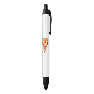 Pepperoni Pizza Slice Classic New York Style Pizza Zwarte Inkt Pen
