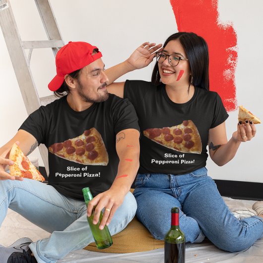 Pepperoni Pizza Slice Donker Shirt
