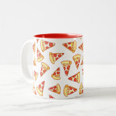 Pepperoni Pizza Slice Drawing Pattern Mok (Voorkant links)