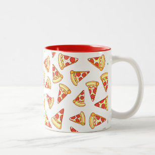 Pepperoni Pizza Slice Drawing Pattern Mok