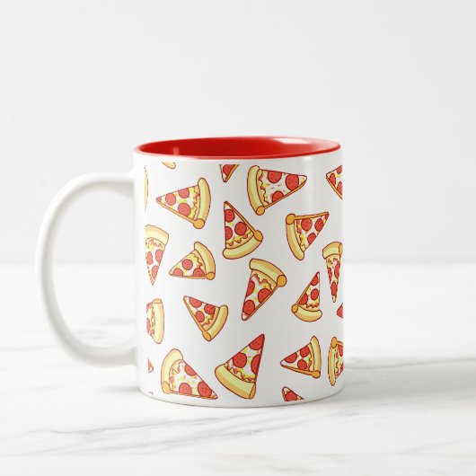 Pepperoni Pizza Slice Drawing Pattern Mok (Links)