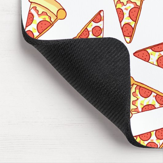 Pepperoni Pizza Slice Drawing Pattern Muismat (Hoek)