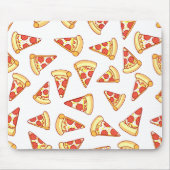 Pepperoni Pizza Slice Drawing Pattern Muismat (Voorkant)