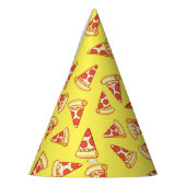 Pepperoni Pizza Slice Drawing Pattern Party Petten Feesthoedjes (Links)