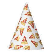Pepperoni Pizza Slice Drawing Pattern Party Petten Feesthoedjes (Links)