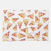 Pepperoni Pizza Slice Drawing Pattern Tea Towel Theedoek (Horizontaal)