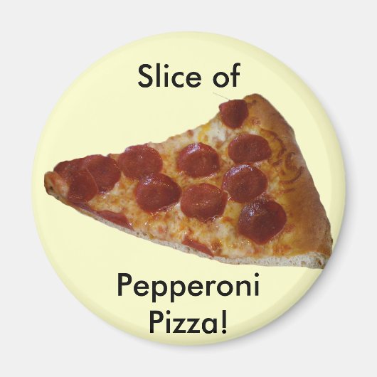 Pepperoni Pizza Slice Magnet (Voorkant)