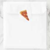 Pepperoni Pizza Slice Ronde Sticker (Tas)