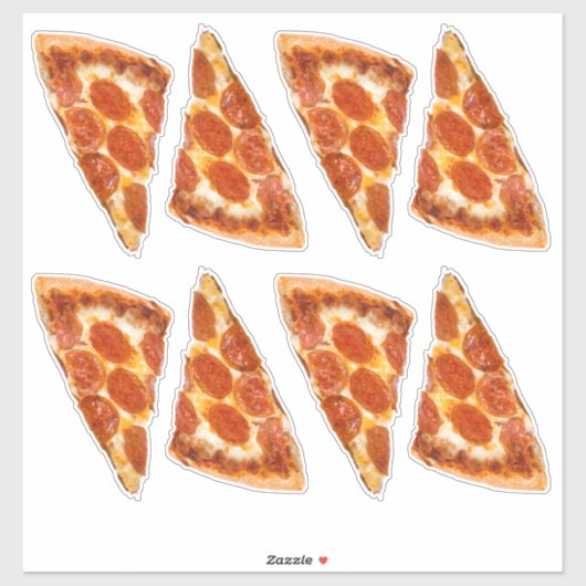 Pepperoni Pizza Slice Sticker (Vel)