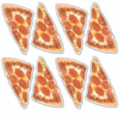 Pepperoni Pizza Slice Sticker (Voorkant)