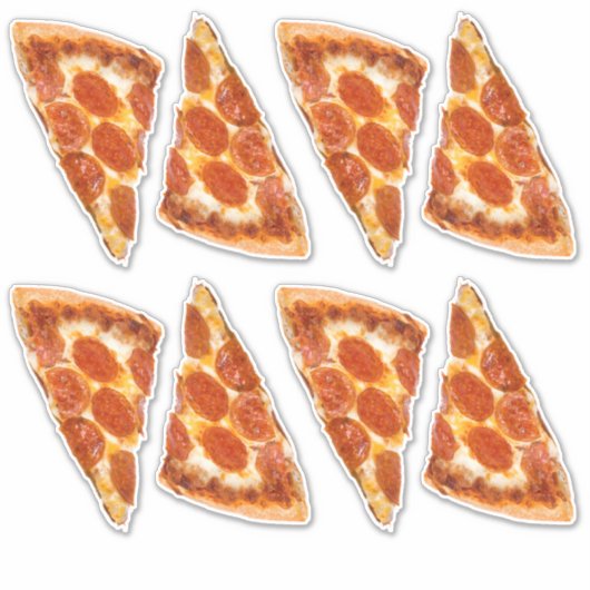 Pepperoni Pizza Slice Sticker (Voorkant)