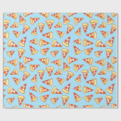 Pepperoni Pizza Slice Teken Pattern Gift Wrap Cadeaupapier (Vlak)