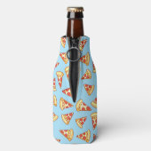 Pepperoni Pizza Slice Tekenpatroon Drink Koeler (Fles Achterkant)