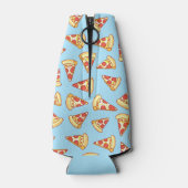 Pepperoni Pizza Slice Tekenpatroon Drink Koeler (Achterkant)