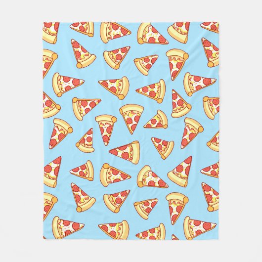 Pepperoni Pizza Slice Tting Pattern Blanket Fleece Deken (Voorkant)