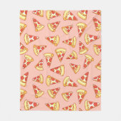 Pepperoni Pizza Slice Tting Pattern Blanket Fleece Deken (Voorkant)