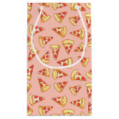 Pepperoni Pizza Slice Tting Pattern Gift Bag Klein Cadeauzakje (Achterkant)
