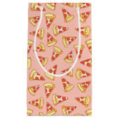 Pepperoni Pizza Slice Tting Pattern Gift Bag Klein Cadeauzakje (Voorkant)