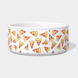 Pepperoni Pizza Slice Tting Pattern Pet Bowl Voerbakje