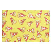 Pepperoni Pizza Slice Tting Pattern Pillowcase Kussensloop (Achterkant)