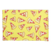 Pepperoni Pizza Slice Tting Pattern Pillowcase Kussensloop (Voorkant)