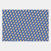 Pepperoni Pizza Slice with Family Name on Multi Inpakpapier Vel (Voorkant 3)