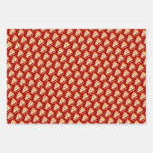 Pepperoni Pizza Slice with Family Name on Multi Inpakpapier Vel (Voorkant)