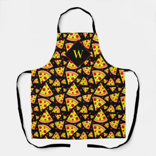 Pepperoni Pizza Slices Grappige Pizzeria Chef Zwar Schort
