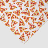 Pepperoni Pizza Sneden Leuk Gek Tissuepapier (Detail)