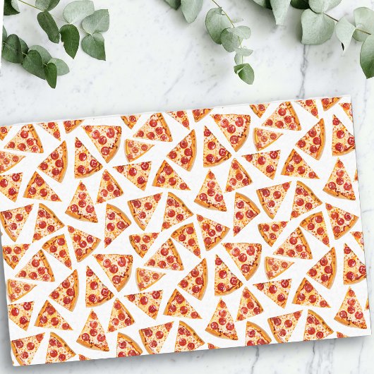 Pepperoni Pizza Sneden Leuk Gek Tissuepapier