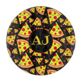 Pepperoni Pizza snijdt voedsel patroon Snijplank (Voorkant)