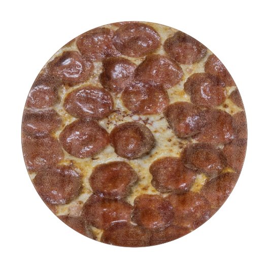 Pepperoni Pizza Snijplank (Voorkant)