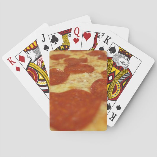 pepperoni pizza speelkaarten (Achterkant)