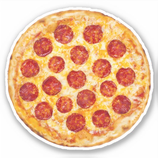 Pepperoni Pizza Sticker (Voorkant)