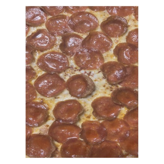 Pepperoni Pizza Tafelkleed (Voorkant)