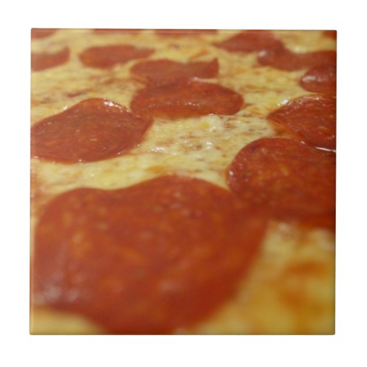pepperoni pizza tegeltje (Voorkant)