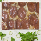 Pepperoni Pizza Theedoek (Gevouwen)