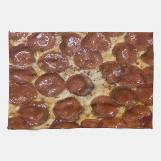 Pepperoni Pizza Theedoek (Horizontaal)