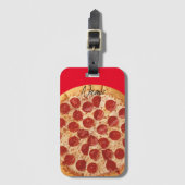 Pepperoni Pizza Thunder_Cove Bagagelabel (Voorkant (verticaal))