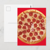 Pepperoni Pizza Thunder_Cove Briefkaart (Voorkant / Achterkant)