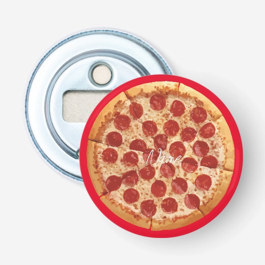 Pepperoni Pizza Thunder_Cove Button Flesopener (Voorkant)
