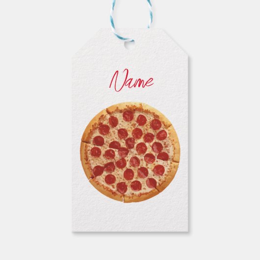 Pepperoni Pizza Thunder_Cove Cadeaulabel (Achterkant)